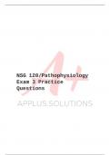 NSG 120/Pathophysiology Exam 3 Practice Questions