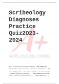 Scribeology Diagnoses Practice Quiz2O23-2024