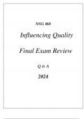 (UOP) NSG 468 INFLUENCING QUALITY IN HEALTHCARE COMPREHENSIVE FINAL EXAM REVIEW Q & A 2024.pdf