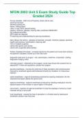 NFDN 2003 Unit 5 Exam Study Guide Top Graded 2024