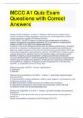MCCC A1 Quiz Exam Questions with Correct Answers (1)