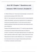 ALU 301 Chapter 7 Questions and Answers 100% Correct | Graded A+