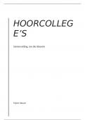 Samenvatting alle hoorcollege's kennistoets 2 space en material