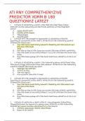 2023 ATI RN Comprehensive Predictor Form B _1 -180 questions With correct scholars solution / 100% guaranteed score 2024