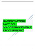 Samenvatting  tactisch  inkoopproces en eprocurement  1 / 23