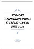 HED4805 Assignment 2 2024 (173892) - DUE 21 June 2024