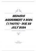 HED4805 Assignment 3 2024 (174079) - DUE 22 July 2024