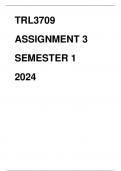 TRL3709 ASSIGNMENT 3 SEMESTER 1 2024