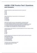 AAVSB- VTNE Practice Test C AAVSB- VTNE Practice Test C Questions and Answers.Questions and Answers.