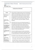 NR 439 Week 5 Assignment; Clarifying Research Worksheet