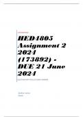 HED4805 Assignment 2 2024 (173892) - DUE 21 June 2024