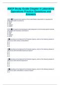 ASCP Study Guide Chapter 4 Laboratory Operations Practice Questions and Answers