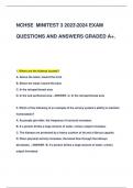 NCHSE MINITEST 3 20232024 EXAM  QUESTIONS AND ANSWERS GRADED A+.