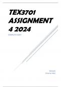 TEX3701 ASSIGNMENT 4 2024