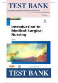 Full Test Bank for Introduction to Medical-Surgical Nursing 6th Edition by Adrianne Dill Linton ISBN: 9781455776412 Chapter 1-57 | All Chapters