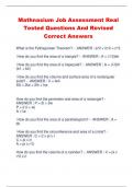 Mathnasium Job Assessment Real  Tested Questions And Revised  Correct Answers