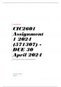 CIC2601 Assignment 1 2024 (571307) - DUE 30 April 2024