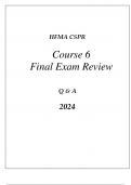 HFMA CSPR COURSE 6 MANAGED CARE(TRENDS IN CASE & UTIIZATION exam