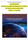 Solution Manual For Operations and Supply Chain Management, 17th Edition by (F. Robert Jacobs, 2024), Verified Chapters 1 - 22, Complete Newest Version