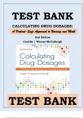 TEST BANK CALCULATING DRUG DOSAGES:  2nd Edition Castillo | Werner-McCullough