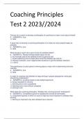 Coaching Principles  Test 2 2023//2024