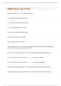 HBIO-205 Lab Final Questions & Answers!!