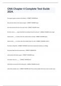 CNA Chapter 4 Written Exam Study Guide 2024.