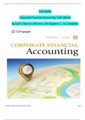 TEST BANK For Corporate Financial Accounting, 16th Edition by Carl S. Warren Jeff Jones, Verified Chapters 1 - 14, Complete Newest Version