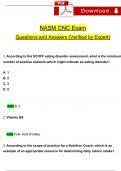 NASM Certified Nutrition Coach (CNC) Exam Questions and Answers (2024 / 2025) (Verified Answers)