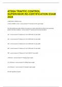 ATSSA TRAFFIC CONTROL SUPERVISOR RE-CERTIFICATION EXAM 2024