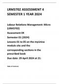 LRM3702  ASSIGNMENT 04  SEMESTER  1   2024