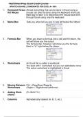 Wall Street Prep: Excel Crash Course  8. Rows Numerically labeled (1, 2, 3, etc.) 9. Main tabs Although we focus on shortcuts, virtually all commands, functions, and Excel features can be accessed through the task-oriented tabs which organize them into ni