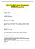 CHM 4304 TOP Exam Questions and  CORRECT Answers