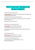 Prehospital Trauma Life Support (PHTLS)  Exam Prep | Questions and Answers Graded A+