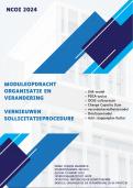 Geslaagde NCOI module Organisatie en Verandering 2024 / Vernieuwen Sollicitatieprocedure / INK model, PDCA cyclus, OCAI cultuurscan en meer / Geslaagd cijfer 8