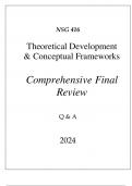 (UOPX) NSG 416 THEORETICAL DEVELOPMENT & CONCEPTUAL FRAMEWORKS COMPREHENSIVE