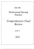 (UOPX) NUR 391 PROFESSIONAL NURSING PRACTICE COMPREHENSIVE FINAL REVIEW