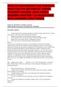 Test Bank For Health Assessment for Nursing Practice 7th Edition by Susan Fickertt Wilson, Jean Foret Giddens All Chapters (1-24)