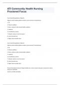 ATI Community Health Nursing Proctored Focus exam 2024 with 100% correct answers