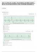 2023 ULTIMATE GUIDE: MASTERING DYSRHYTHMIA - REAL EXAM QUESTIONS AND ANSWERS GRADED A+