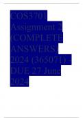 COS3701 Assignment 2 (COMPLETE ANSWERS) 2024 (365071) - DUE 27 June 2024
