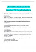 Esthetics Illinois State Board Exam Questions With Complete Solutions