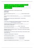 CAISS ACTUAL STUDY GUIDE EXAM QUESTIONS WITH COMPLETE SOLUTIONS 