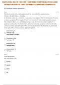 MATH-105:| MATH 105 CONTEMPORARY MATHEMATICS EXAM (E) QUESTIONS WITH 100% CORRECT ANSWERS| GRADED A+