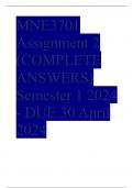 MNE3701 Assignment 2 (COMPLETE ANSWERS) Semester 1 2024 - DUE 30 April 2024