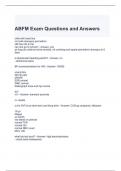 ABFM Exam Questions and Answers 2024- Graded A