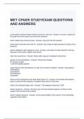 MET CPAER STUDYEXAM QUESTIONS AND ANSWERS 100% CORRECT