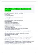 CPAER Air Law Exam Questions and Answers 2024- Graded A