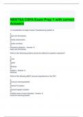 NBSTSA CSFA Exam Prep 1 with correct Answers- Graded A