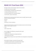 BUAD 331 Final Exam 2024 Questions With Complete Solutions, Graded A+
